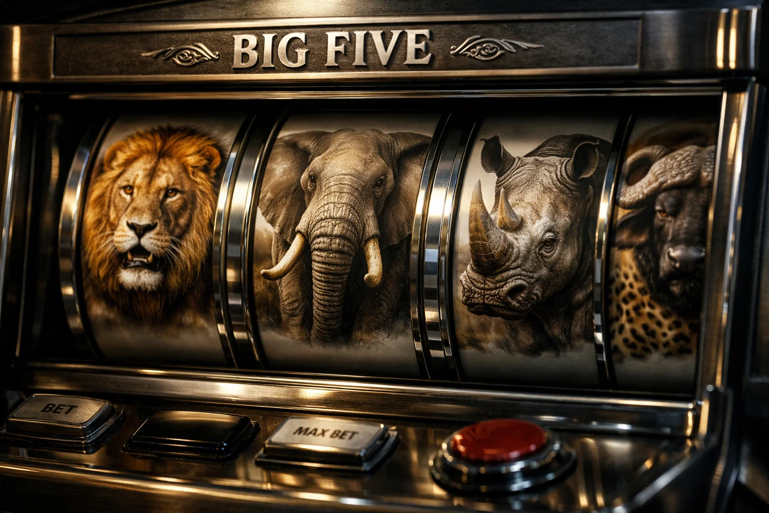 African savanna, Big Five slot symbols